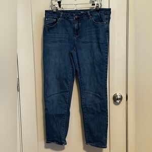 Izod Women's Straight Leg Blue Jeans